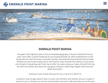 Tablet Screenshot of emeraldpointmarina.com